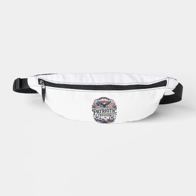 Patriotic Midwest Small Town Pride Vector Graphic  Bum Bags (Front)