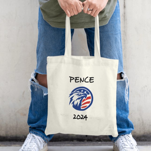 Patriotic Mike Pence 2024 Election Eagle T-Shirt Tote Bag (Creator Uploaded)