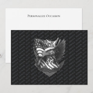 Patriotic Military Appreciation Thank You Veterans Holiday Card