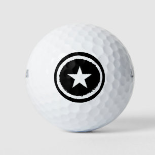 Patriotic Military Army War White Star Symbol Sign Golf Balls