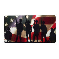 Patriotic Military Soldier Silhouettes