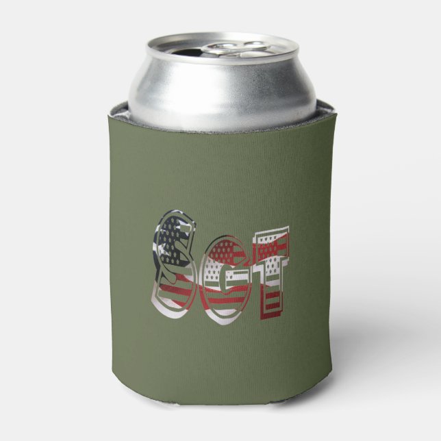 Patriotic Military Unique Amazing Can Cooler (Can Front)