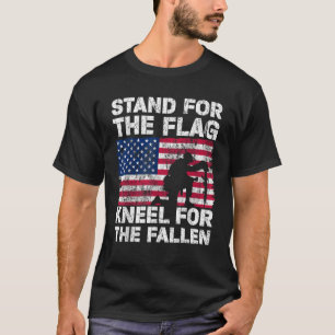 Patriotic Military Veteran American Flag Stand For T-Shirt