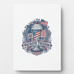 Patriotic Milkshake Americana Plaque
