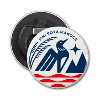 Patriotic Minnesota State Seal Bottle Opener