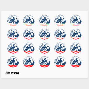 Patriotic Minnesota State Seal Stickers