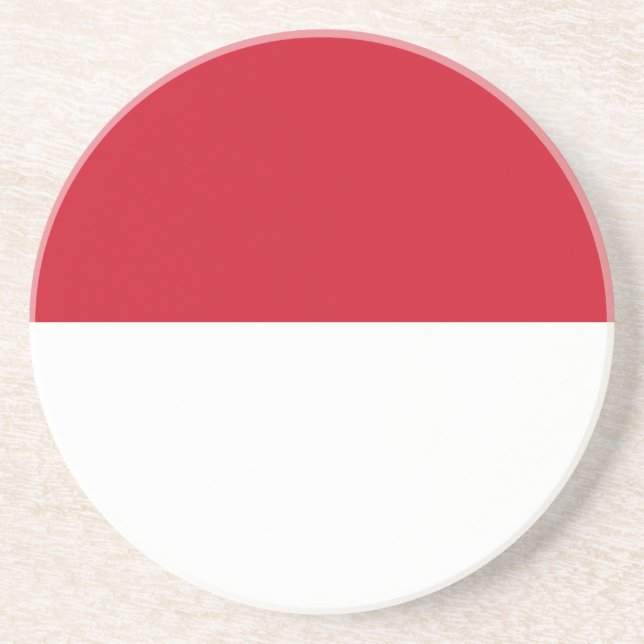 Patriotic Monaco Flag Coaster (Front)