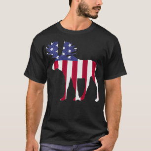 Patriotic Moose T-Shirt