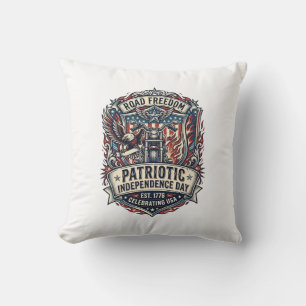 Patriotic Motor Patriot Biker Road Freedom Patriot Cushion