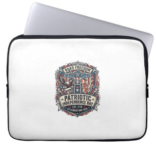 Patriotic Motor Patriot Biker Road Freedom Patriot Laptop Sleeve