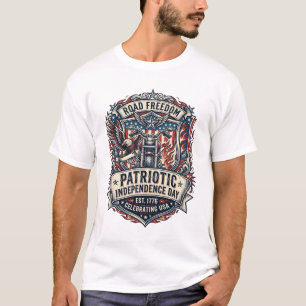 Patriotic Motor Patriot Biker Road Freedom Patriot T-Shirt