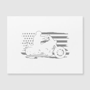Patriotic Motorcycle Vintage American Flag Biker