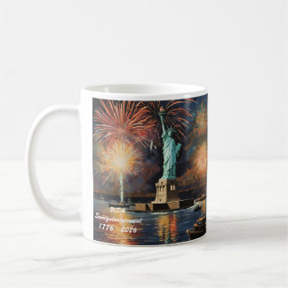 Patriotic mug featuring Lady Liberty
