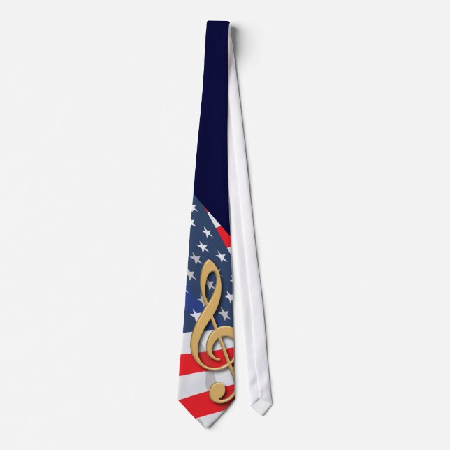 Patriotic Music Tie (Front)