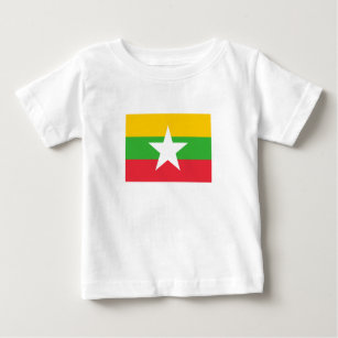 Patriotic Myanmar Flag Baby T-Shirt