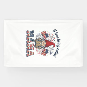 Patriotic Nana Gnome Vintage Grandmother Shirt Des Banner