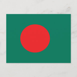 Patriotic National Flag Bangladesh Postcard