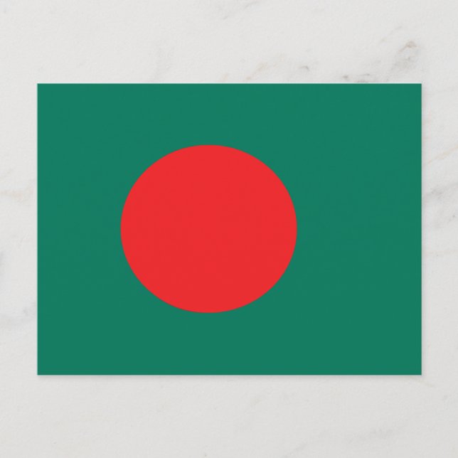 Patriotic National Flag Bangladesh Postcard (Front)