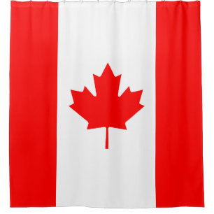 Patriotic National Flag of CANADA Shower Curtain