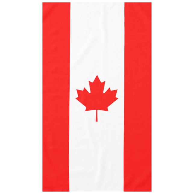 Patriotic National Flag of CANADA Tablecloth (Front)