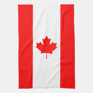 Patriotic National Flag of CANADA Tea Towel