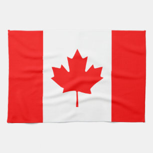 Patriotic National Flag of CANADA Tea Towel
