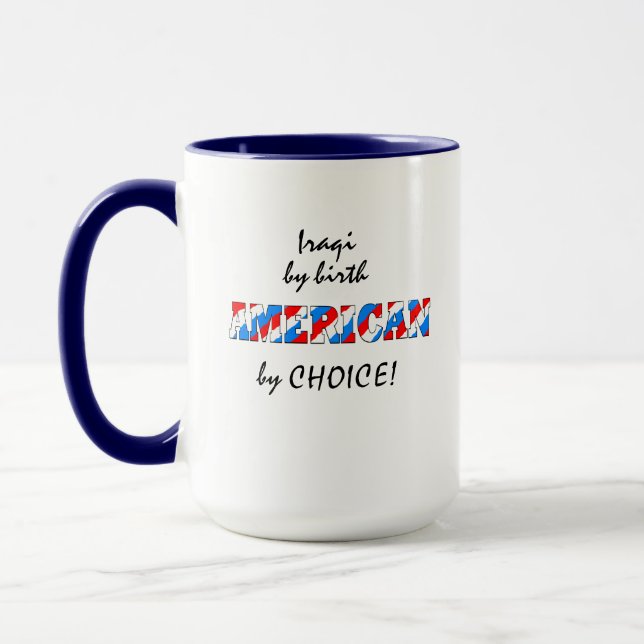 Patriotic Naturalised American Citizenship Mug (Left)