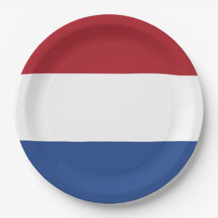 Patriotic Netherlands flag Paper Plate