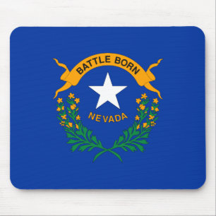Patriotic Nevada State Flag Mouse Mat