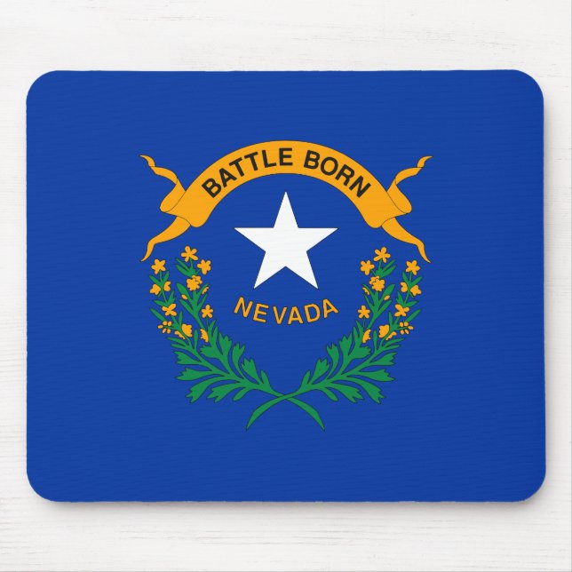 Patriotic Nevada State Flag Mouse Mat (Front)
