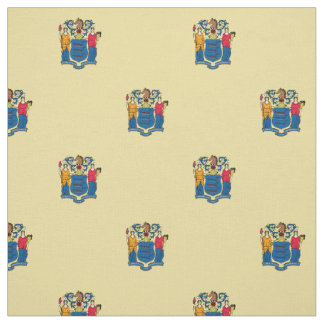 Patriotic New Jersey State Flag Fabric