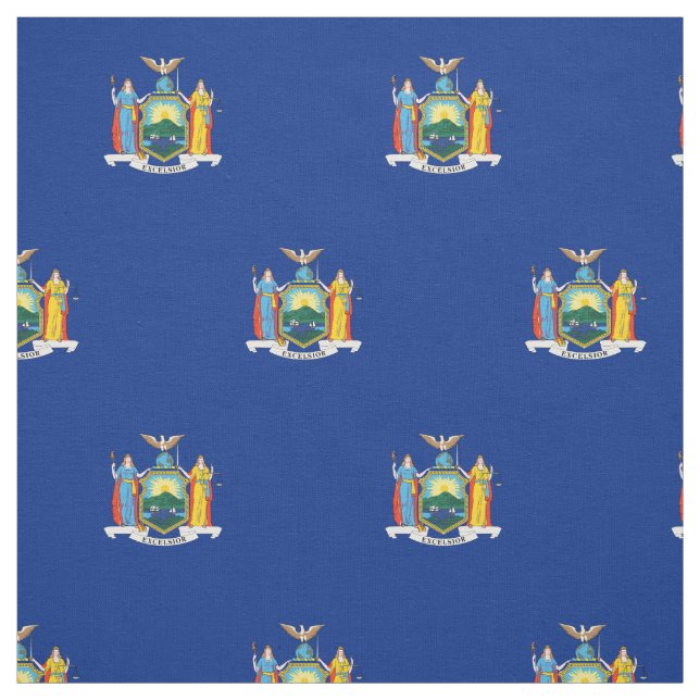Patriotic New York State Flag Fabric (Swatch)
