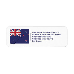 Patriotic   NEW ZEALAND FLAG Map   Return