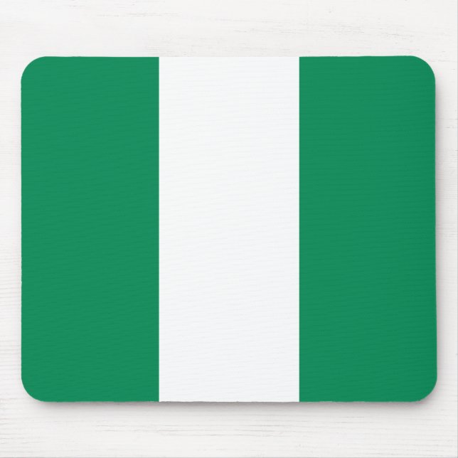 Patriotic Nigeria Flag Mouse Mat (Front)
