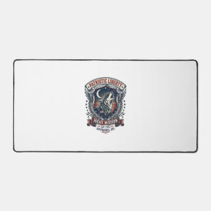 Patriotic Night Mission Patriot Wolf Military Insp Desk Mat