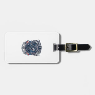 Patriotic Night Mission Patriot Wolf Military Insp Luggage Tag