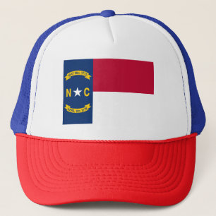 Patriotic North Carolina State Flag Trucker Hat