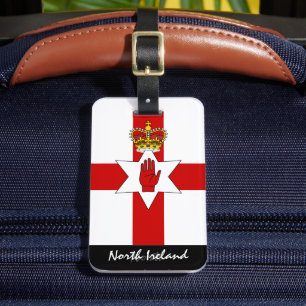 Patriotic North Ireland Luggage Tags, Ulster Flag Tag