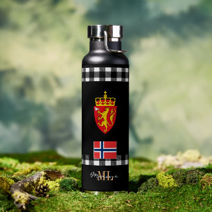Patriotic Norway Vacuum Insulated, Norwegian Flag Water Bottle