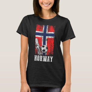 Patriotic Norwegian Soccer Player  Norway Flag Soc T-Shirt
