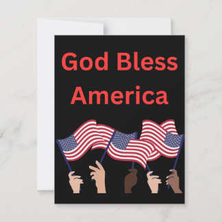 Patriotic notecards, customisable card