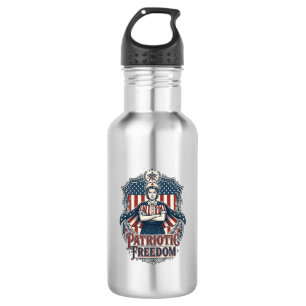 Patriotic Nurse Vector Graphic Tee_1 532 Ml Water Bottle