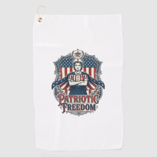 Patriotic Nurse Vector Graphic Tee_1 Golf Towel