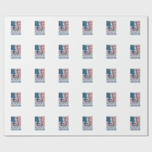Patriotic Nurse Vector Graphic Tee Wrapping Paper