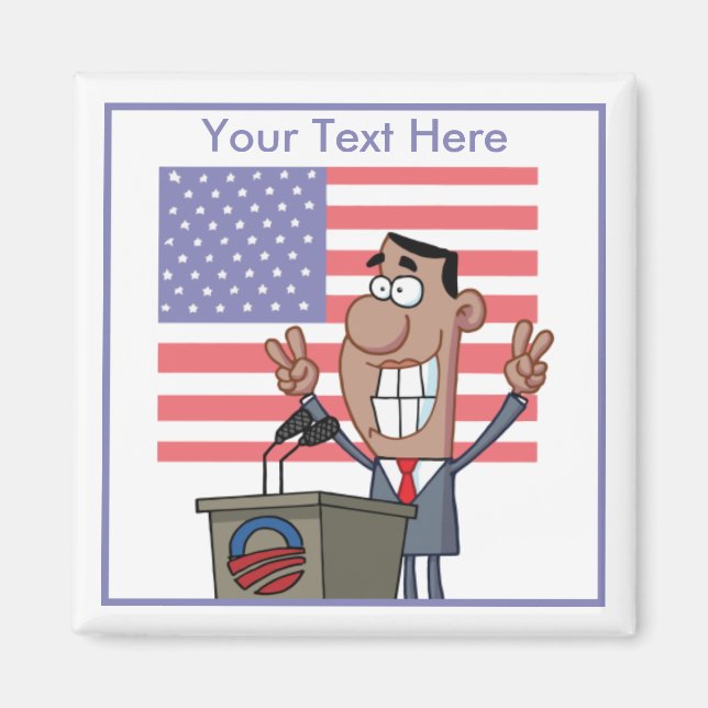 Patriotic Obama Magnet (Front)