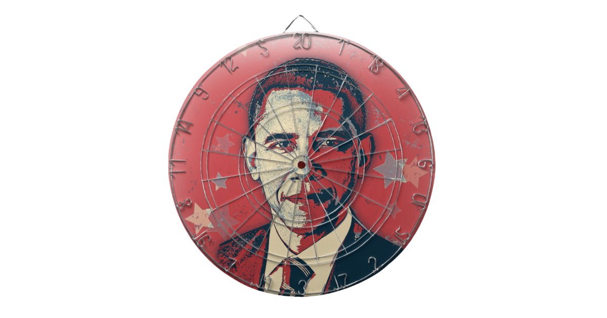 Patriotic Obama Pop Art Dart Board | Zazzle.co.uk