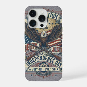 Patriotic One Nation Independence Day iPhone 15 Pro Case
