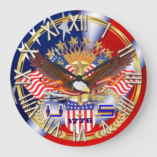 Patriotic or Veteran Pick one View Artist Comments Large Clock (Front)