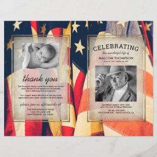 Patriotic Order of Service Photo Memorial Program