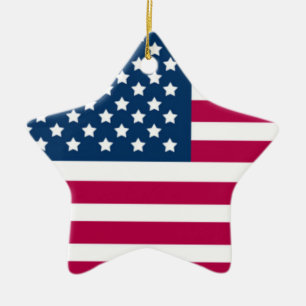 PATRIOTIC ORNAMENTS - AMERICAN FLAG STARS - GIFTS